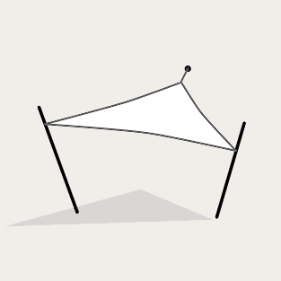 Voile d'ombrage sur mesure